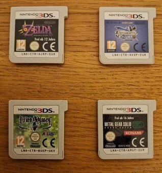 Nintendo 3ds hry, spolu 140.