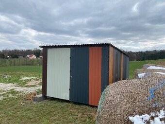 🛠️ Plechová garáž 3×5 m – 3. trieda, rôznofarebná – len 510
