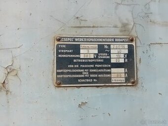 Radiální vrtačka CSEPEL typ RFh 75 / 1500