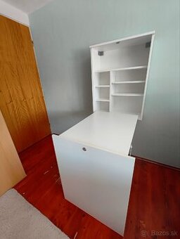 Písací stôl s regálom SEDIR biely