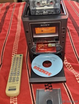 Nahrávanie MINIDISC LONG PLAY veža Sony ATRACK 3