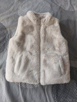 Detská kožušinková vesta 98