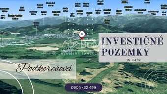 Pozemky Brezno-Podkoreňová s perspektívou a krásnym výhľadom