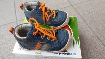 Protetika, celokožené kotníkové ortopedické topánky, veľ. 21