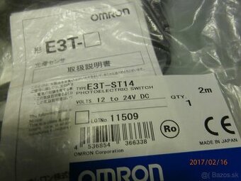 Fotoelektrický snimač E3T-ST-14,PNP,1m.