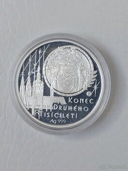 Mince Strieborná medaila KONEC DRUHEHO TISICILETI