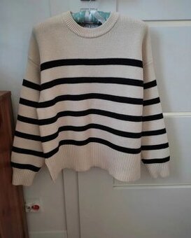 Zara pruhovaný sveter S