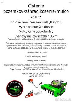 Mulčovanie / kosenie