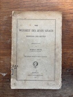 Kniha Weisheit des Jesus Sirach