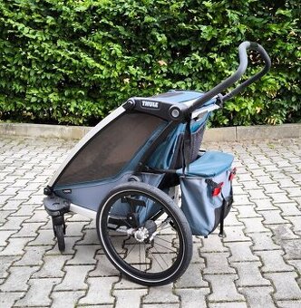 Thule Chariot Cross 1 + jogging set + bike set + miminkovník