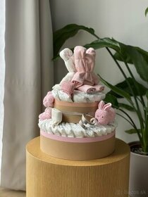 Plienkova torta baby pink