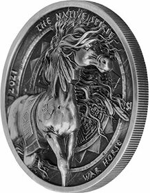 WAR HORSE Strieborná minca 1 Oz
