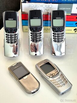 3X NOKIA 8810 CHROME, NOKIA 8800 CLASSIC SILVER, NOKIA 6810