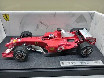 F1 FERRARI F2005 2005 RUBENS BARRICHELLO HOTWHEELS 1:18