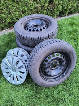 R15 zimná sada VW 5x112 s pneu. 195/65 R15