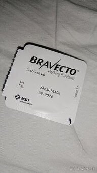 Bravecto tableta proti blchám a kliešťom