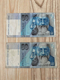 Slovenské bankovky 50 SK