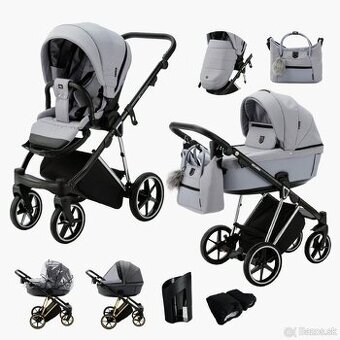 Kočík ADAMEX Belissa 3kombinácia special edition grey/silver