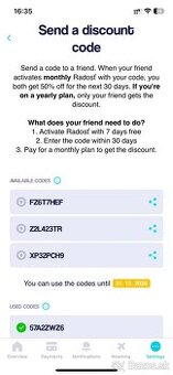 Radost kody 50% zlava