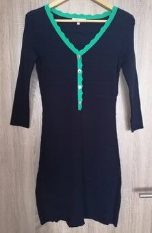 Úpletové šaty zn. MORGAN, veľ. S, 3/4 rukávy, top stav