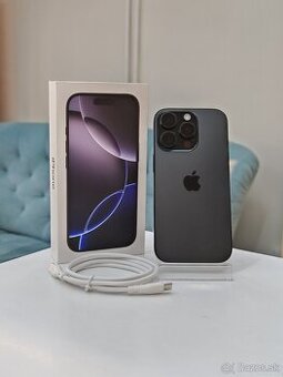 Apple iPhone 16 Pro 128GB Black Titanium | VYNIKAJÚCI STAV