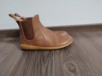 Vivobarefoot 43L - kožené hnedé členkové barefoot topánky