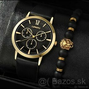 Zlaté pánske hodinky s náramkom \ pánske zlaté hodinky s nár - 1