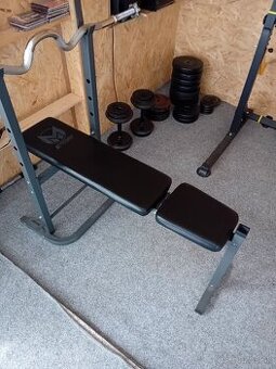 Polohovateľná benchpress lavica