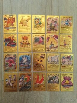 Zlaté pokemon karty