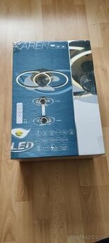 KAREN stropné LED svietidlo s integrovaným ventilátorom