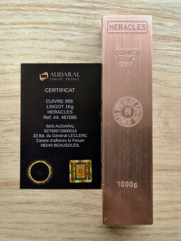 1kg medená investičná tehlička 999.