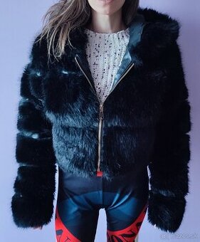 Dámsky krátky kožuch, veľkosť S/M