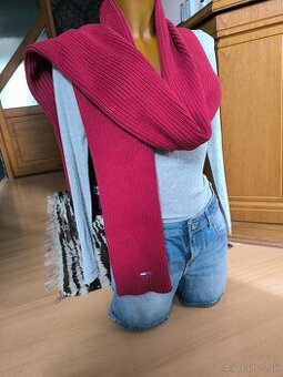 Dámsky šál Tommy Jeans - bordový