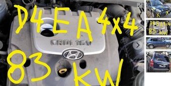 Hyundai Tucson 2.0 CRDI 2005 83kW predám MOTOR D4EA, PREVODO