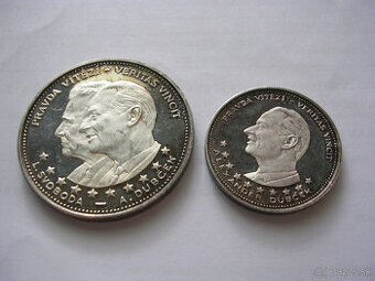 Sada 2 x AR medaila 1968 Okupácia Československa