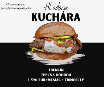Hľadáme šikovného kuchára na prípravu chutných burgerov 🔥