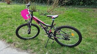 Horský bicykel CTM Rocky 2.0 24" ružová/čierna