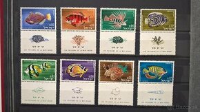 Poštové známky č.159 - Izrael -ryby komplet