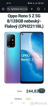 Predám oppo Reno 5z 5g 128gb