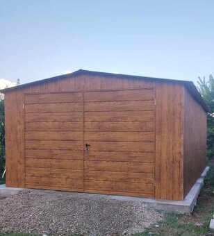 Plechová Garáž 4x6 - doprava montáž grátis po SLOVENSKU