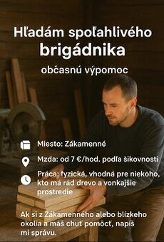 Hľadám brigádnika