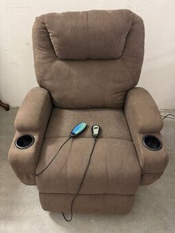 MASÁŽNE POLOHOVATEĽNÉ KRESLO S VYKLÁPANÍM - UNIZDRAV