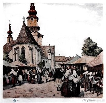 František Tavík Šimon - Trh vo Zvolene