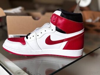 AIR JORDAN 1 RETRO HIGH OG White University Red Black Blanc/