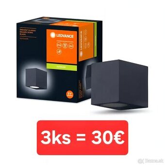 3ks Fasádne svietidlo Ledvance Endura Classic Square Down