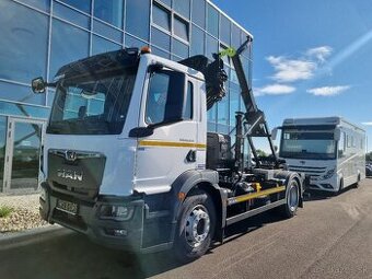 MAN TGM 18.290 HYDRAULICKÁ RUKA HIAB 158 A NOSIČ KONTAJNERU