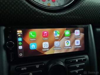 1DIN Dotykové Autorádio s bezdrôtovým CarPlay a Android Auto