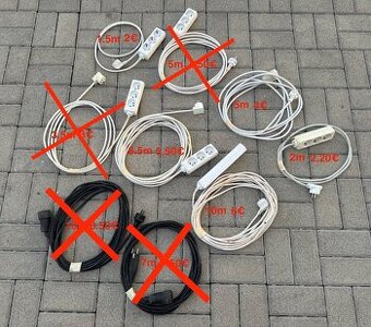 Predám Predlžovacie káble.