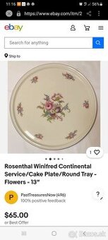 Rosenthal tanier 65eur