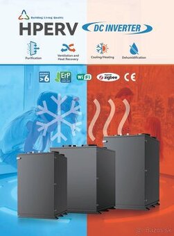 Rekuperačná vetracia jednotka 350m3/h s tepelným čerpadlom.